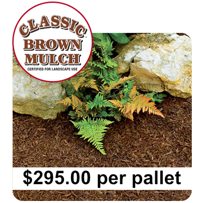 Classic Brown Mulch &trade; (70 bags)
